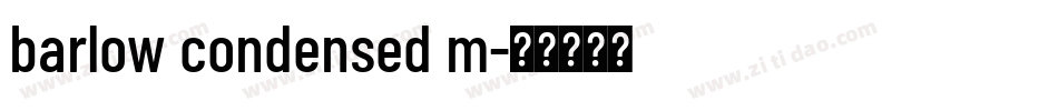 barlow condensed m字体转换